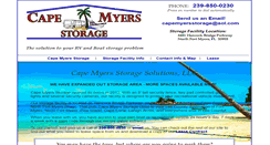 Desktop Screenshot of capemyersstorage.com